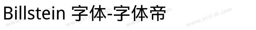 Billstein 字体字体转换